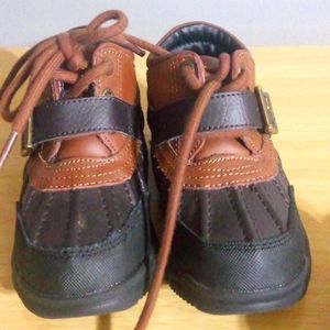 Kids size 8 low cut Ralph Lauren Polo boots